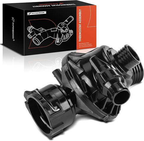 A-Premium Engine Toolant Toylant Thermostat Assembly مع مستشعر متوافق مع BMW 335i ، 335i GT Xdrive ، 335i Xdrive ، X5 ، 435i ، 435i Gran Coupe ، 435i Xdrive ، 435i Xdrive Gran ، X6 ، M2 ، M2 ، M235i in Saudi Arabia