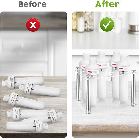 Rainmae Flavor Cartridge Holder for Cirkul, Contains 7 Flavor Cartridge Acrylic Storage Rack Organizer Round Support Shelf Accessories for Cirkul Flavors Cartridges, Fip Sip Stand Organizer Cartridge in Kuwait