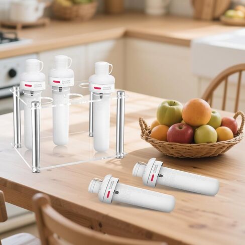 Rainmae Flavor Cartridge Holder for Cirkul, Contains 7 Flavor Cartridge Acrylic Storage Rack Organizer Round Support Shelf Accessories for Cirkul Flavors Cartridges, Fip Sip Stand Organizer Cartridge in Kuwait