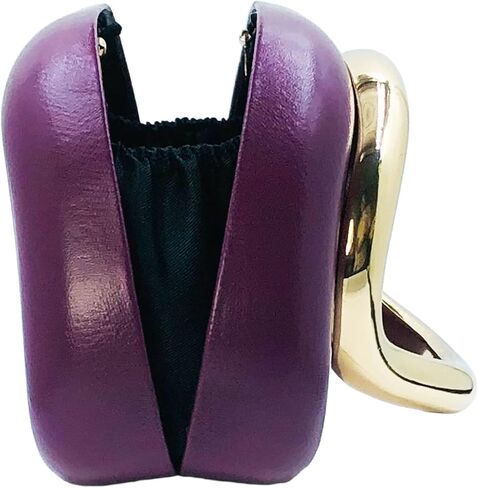 Boutique De FGG PU Leather Metal Clutches Women Formal Clutch Evening Bag Party Chain Shoulder Handbag Crossbody Purse,Mini in Saudi Arabia