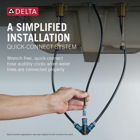 Delta Faucet Woodhurst Widespread Bathroom Faucet 3 Hole, Bronze Bathroom Faucet, Bathroom Sink Faucet, Metal Drain Assembly, Venetian Bronze 3532LF-RB in Saudi Arabia