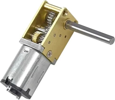 1pc DC3V 6V 12V N20-1218 Mini N20 Gear Motor Single/Dual/Long Shaft 4RPM-381RPM Slow Speed High WormAll Metal Gearbox Motor(F 95RPM-381RPM_Dual Shaft) in Kuwait