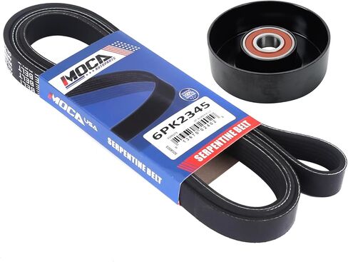 Mplus Serpentine Belt Idler Pulley Kit Fits for Chevrolet 2000-2002 Suburban 1500 ، 2000-2002 Suburban 2500 V8 6.0L ، 2000-2002 Tahoe V8 4.8L 5.3L ، for GMC 1999-2002 Sierra 1500 V8 4.8L 5.3L 5.3L in Kuwait