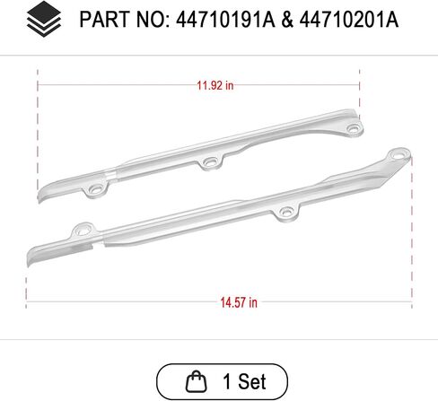 Swing Arm Chain Sliders العلوي 44710191A و Sliders السفلى 44710201A متوافق مع DUC ، ATI 748/916/996/998 in Saudi Arabia