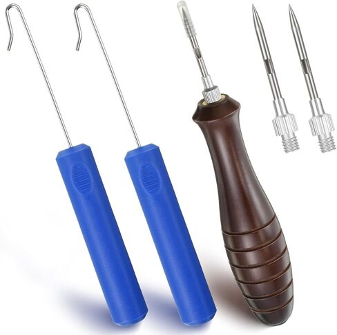 Feekoon Fish Venting Tool, Venting Kit for Deep Sea Fish with 2 Fish Hook Remover and 2 Stainless Steel Needle, Fishing Tackle for Saltwater Fishing Fish Release and Return in Kuwait