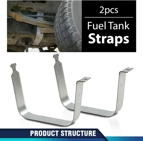 PIT66 Fuel Tank Straps 2pcs Compatible with Chevy Silverado GMC Sierra 1500 2500 3500 & HD 1999-2018 578-183 in Saudi Arabia
