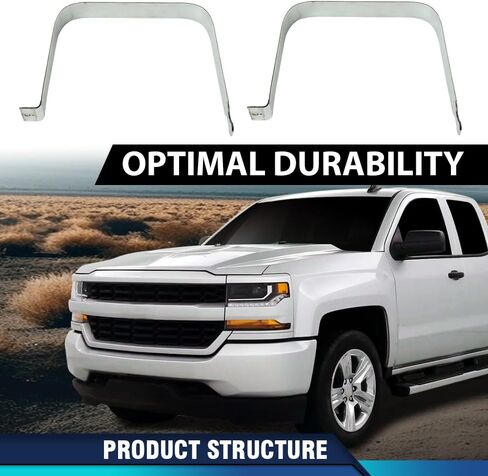 PIT66 Fuel Tank Straps 2pcs Compatible with Chevy Silverado GMC Sierra 1500 2500 3500 & HD 1999-2018 578-183 in Saudi Arabia