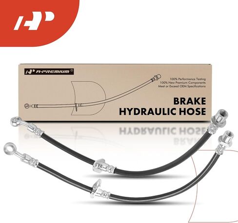 A-Premium Rear Driver and Passenger Brake Hydraulic Hose Compatible with Select Honda Models - Accord 1998 1999 2000 2001 2002 with Rear Disc Brakes - Replace# 01466S84W50(Pack of 2) in Saudi Arabia