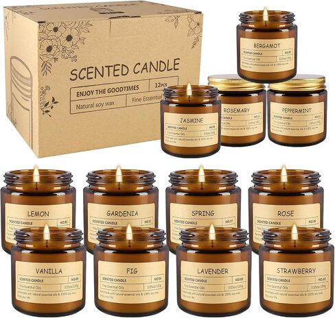 3 Wick Citronella Candles Outdoor,Natural Soy Wax Candles,4 x 12 oz,Scented Candles Outdoor & Indoor,for Yoga, Bath, Dating, Balcony, Garden in Saudi Arabia