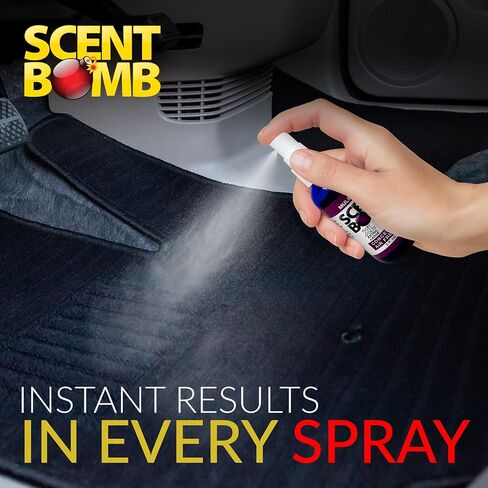 Scent Bomb Air Freshener Spray, Long-Lasting Odor Eliminator for Home & Car, Effective Deodorizer Spray for Kitchen, Bathroom, Fresh Room Spray & Smell Neutralizer, 2 oz, Clean Cotton in Saudi Arabia