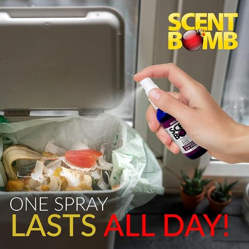 Scent Bomb Air Freshener Spray, Long-Lasting Odor Eliminator for Home & Car, Effective Deodorizer Spray for Kitchen, Bathroom, Fresh Room Spray & Smell Neutralizer, 2 oz, Clean Cotton in Saudi Arabia