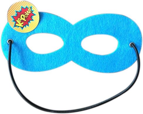 ADJOY Superhero Capes and Masks for Kids Birthday Party 7 Sets - DIY Dress Up Costumes - Bluk Pack (Black) in Saudi Arabia