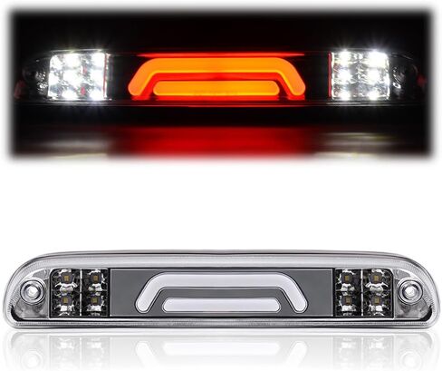 G-PLUS LED Third 3rd Brake Light High Mount Stop Light Fit For Ford F250 F350 F450 F550 Super Duty 99-16/Fit Ranger 93-11, Rear Cab Center Mount Tail Light, Clear lens Chrome Housing in Saudi Arabia
