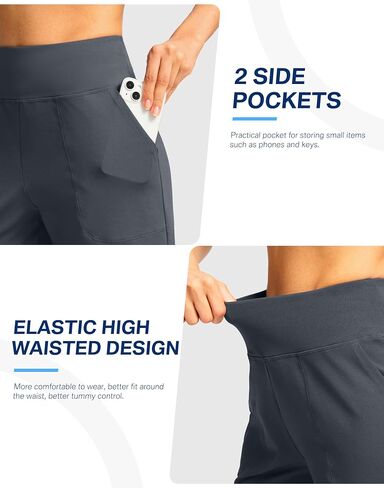 G Gradual Women's Athletic Shorts 6" High Waisted Stretchy Bermuda Shorts for Women Quick Dry Summer Casual Shorts in Saudi Arabia