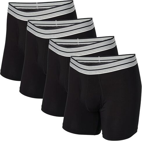 Mr. Davis Men's 4 Pack Standard Cut Boxer Brief Underwear in Kuwait