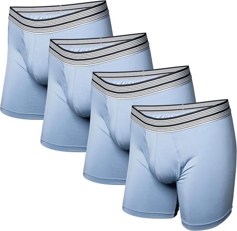 Mr. Davis Men's 4 Pack Standard Cut Boxer Brief Underwear in Kuwait