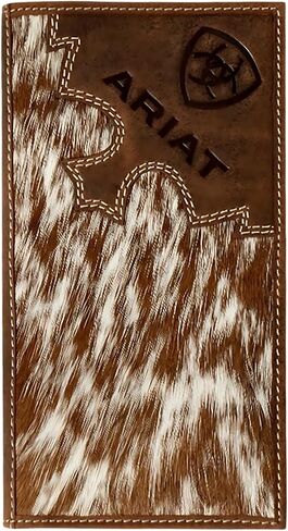 ARIAT Brindle Calf Hair Rodeo Wallet, Brown in Saudi Arabia