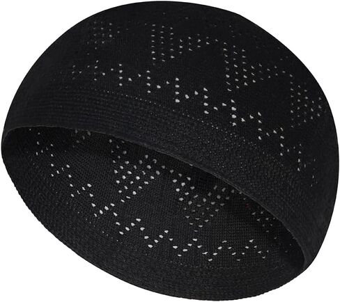 Kufi Hats for Men – Skull Kufi Caps Beanie - Comfortable Handicraft taqiyah Crochet cufi – Muslim Clothes Hats for Islamic Gifts and Prayer Cap – Tupi- 10pcs Multi in Saudi Arabia