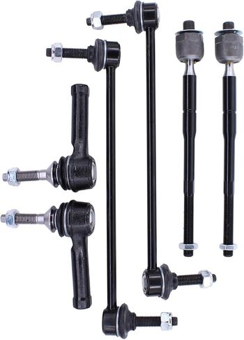 NewYall 6pc Front Left Right Inner and Outer Tie Rod End Sway Bar Link for Ford Explorer 2011-2018 in Saudi Arabia