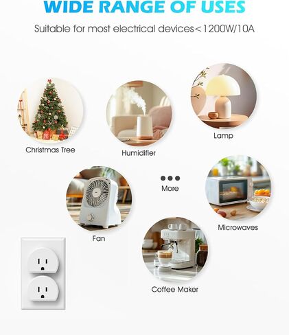 Wireless Remote Control Outlet Switch, SURNICE Mini Remote Light Switch 10A/1200W for Lights, Up to 130 FT Long Range, FCC and ETL Certified, 3 Expandable Outlets + 1 Remote in Saudi Arabia