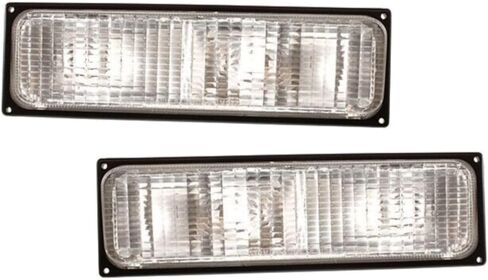 2pcs السائق اليسرى الأمامي وجانب الراكب الأيمن إشارة العدسة الإشارة ل chevy لـ C/K 1500/2500/3500 1988-1989 ، ل GMC لـ C/K 1500/2500/3500 1988-1989 in Kuwait