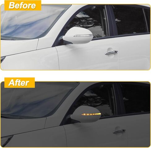 UXCELL CAR LED NO.876143W100 عرض الجانب الخلفي اليسرى مرآة الإشارة مؤشر ضوء العنبر ل KIA Sportage III SL 2010-2015 in Saudi Arabia