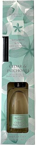 Firenze Wellness & Spa Collection Reed Diffuser 8.45 fl. oz, Made in Italy (Cedar & Patchouli) in Saudi Arabia
