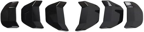 6pcs Rear Side Black Carbon Fiber Grain Light Trim Cover Lamp Tail Guard for Ford for Mustang 2018-2023 901-42919 in Saudi Arabia