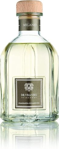 Dr. Vranjes – Milano 250 ml Diffuser + Double Pack of White Sticks (3 Pieces Bundle) – Luxury Home Fragrance, Made in Italy, Main Scent: Patchouli, Pepper, Sandalwood in Saudi Arabia