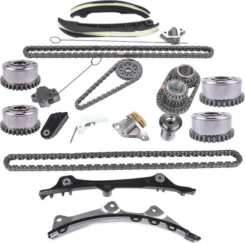 Intake & Exhaust VVT Gear Cam Phasers Adjusters Timing Chain Kit fit for 2011-23 Dodge Chrysler Jeep Ram 1500 3.6l v6 24v vvt # 5184352AF 5184370AI 5184369AH in Saudi Arabia