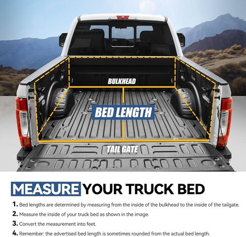Auto Dynasty Soft Roll-up Truck Bed Tonneau Cover Compatible with 1999-2016 Ford F-250 F-350 F-450 Super Duty 6.5Ft/78Inch Fleetside Bed, Fits Dually Models, Matte Black Soft Vinyl Top in Saudi Arabia