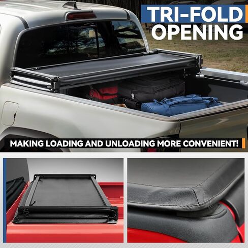 Auto Dynasty Soft Roll-up Truck Bed Tonneau Cover Compatible with 1999-2016 Ford F-250 F-350 F-450 Super Duty 6.5Ft/78Inch Fleetside Bed, Fits Dually Models, Matte Black Soft Vinyl Top in Saudi Arabia