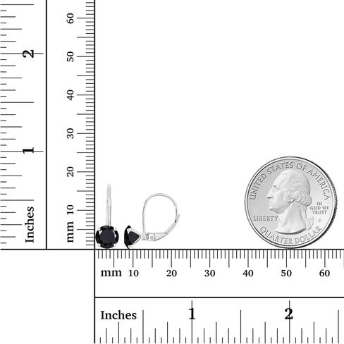 14K الذهب الصلب Hypoallergenic 6mm مستديرة الحجر الأصلي الأحجار الكريمة الأقراط in Saudi Arabia