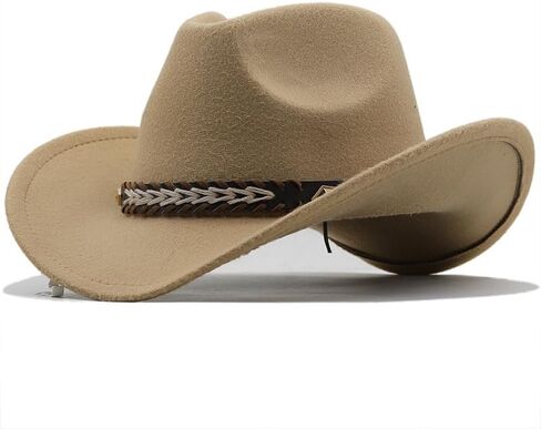 Zenithon Western Cowboy Hats للرجال والنساء ، وقبعة تويد ، والجنسين على نطاق واسع ، in Saudi Arabia