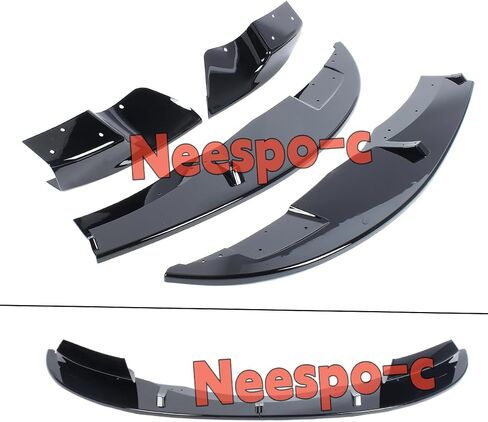 Front Bumper Lip Splitter Spoiler Compatible with BMW M3 E90 E92 E93 2008-2013 Gloss Black 4pcs M Style Air Chin Body Kit Exterior Accessories in Saudi Arabia