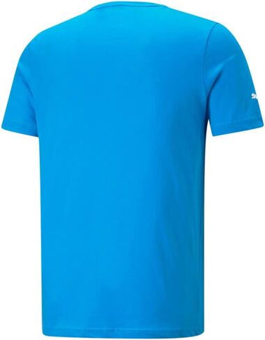 PUMA Mens BMW MMS Ess Logo Crew Neck Short Sleeve Casual Tops Casual - Blue in Saudi Arabia