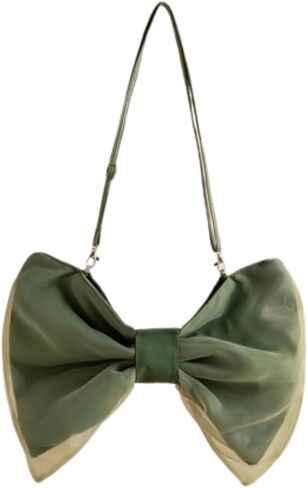 Kawaii Bow-shaped Crossbody Bag Bow Shoulder Bag for Women Cute Bowknot Purse Handbag Aesthetic Y2k Accessories in Saudi Arabia