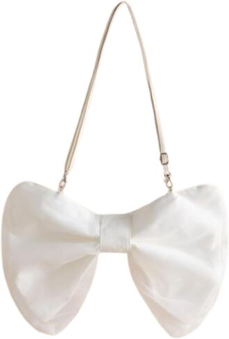 Kawaii Bow-shaped Crossbody Bag Bow Shoulder Bag for Women Cute Bowknot Purse Handbag Aesthetic Y2k Accessories in Saudi Arabia