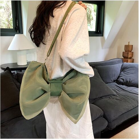 Kawaii Bow-shaped Crossbody Bag Bow Shoulder Bag for Women Cute Bowknot Purse Handbag Aesthetic Y2k Accessories in Saudi Arabia