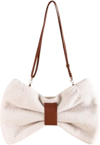 Kawaii Bow-shaped Crossbody Bag Bow Shoulder Bag for Women Cute Bowknot Purse Handbag Aesthetic Y2k Accessories in Saudi Arabia