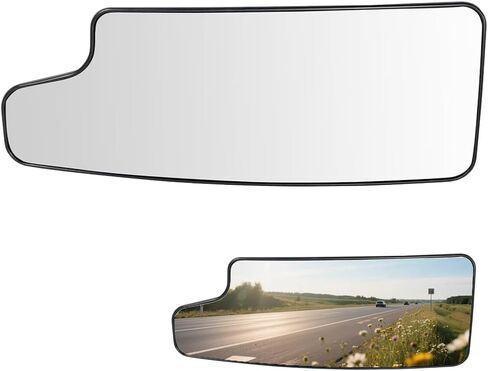 Driver Side Towing Mirror Glass for 2019-2024 Chevrolet Silverado & GMC Sierra 1500/2500/3500 HD | Convex Lower Replacement Glass with Anti-UV Coating | OEM Fit DL3Z-17K707-A in Kuwait