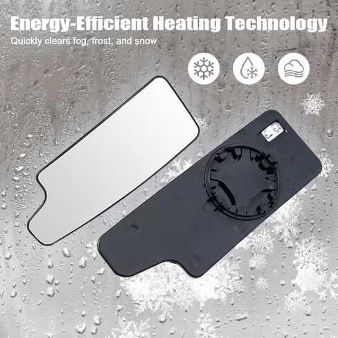 Driver Side Towing Mirror Glass for 2019-2024 Chevrolet Silverado & GMC Sierra 1500/2500/3500 HD | Convex Lower Replacement Glass with Anti-UV Coating | OEM Fit DL3Z-17K707-A in Kuwait