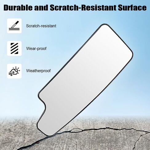 Driver Side Towing Mirror Glass for 2019-2024 Chevrolet Silverado & GMC Sierra 1500/2500/3500 HD | Convex Lower Replacement Glass with Anti-UV Coating | OEM Fit DL3Z-17K707-A in Kuwait