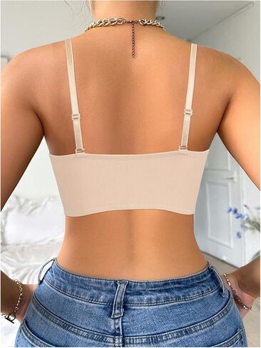 SweatyRocks Women's Front Closure Bandeau Bra Strapless Push Up Underwire Bras in Saudi Arabia