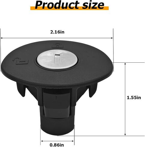 غطاء غاز قفل السيارات ، غطاء خزان وقود السيارات مع مفتاح القفل ، OEM# 8U5Z9C268B استبدال مركبة ، متوافق مع Edge Escape Explorer MKS MKT MKX in Saudi Arabia