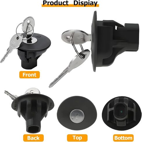 غطاء غاز قفل السيارات ، غطاء خزان وقود السيارات مع مفتاح القفل ، OEM# 8U5Z9C268B استبدال مركبة ، متوافق مع Edge Escape Explorer MKS MKT MKX in Saudi Arabia