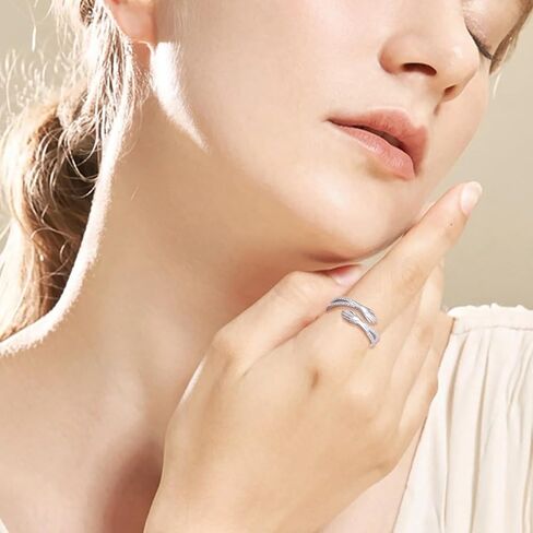 S925 Sterling Silver Hug Ring Rings Rings Rings Farenty's Day Birthday Jewelry for Women in Saudi Arabia