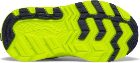 Saucony Ride JR Sneaker, Navy/Citron, 10.5 Wide US Unisex Little_Kid in Saudi Arabia