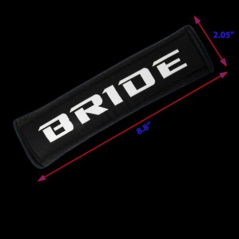 JDM Bride Racing Soft Fabric Seat Belt Cover Shoulder Pads Fabric Racing Seat Material (Gradation) in Kuwait