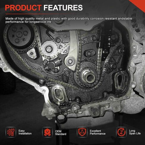 GM 2.4L Engine Rebuild Overhaul Kit w/Timing Chain VVT & Rods Fit for Chevrolet Buick GMC Saturn Pontiac, Replace 12654958 12609858 HS54874HS in Saudi Arabia